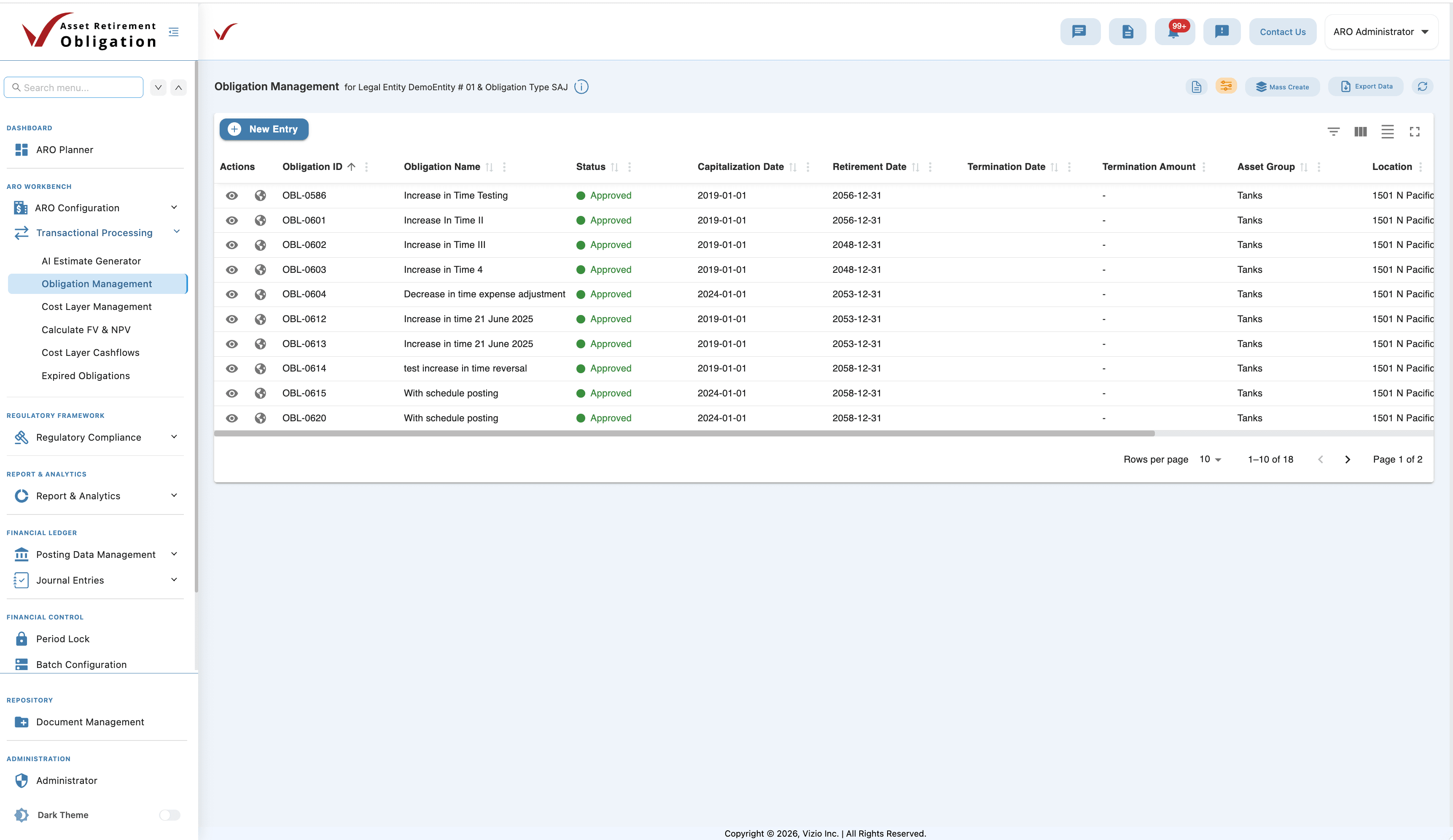 Obligation Management